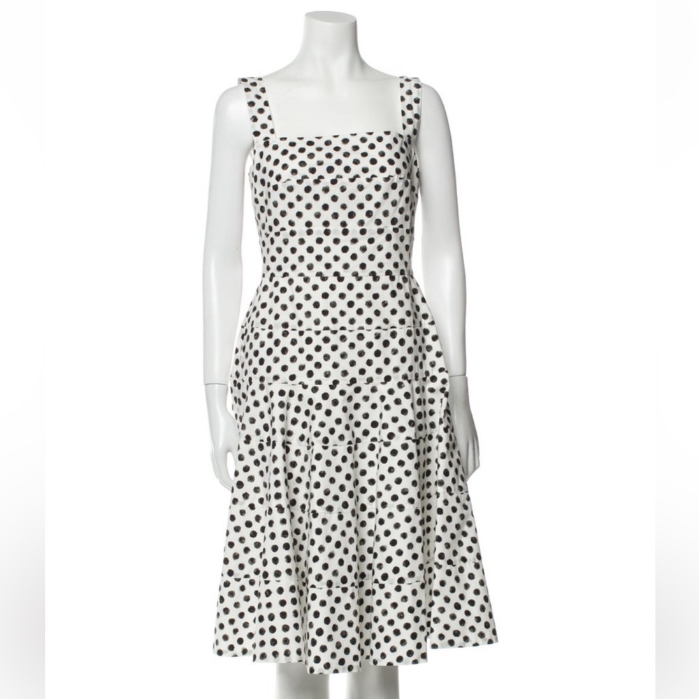 Dolce & Gabbana Polka Dot Midi Dress | Italian Chic | Feminine | Vintage - Picture 1 of 3